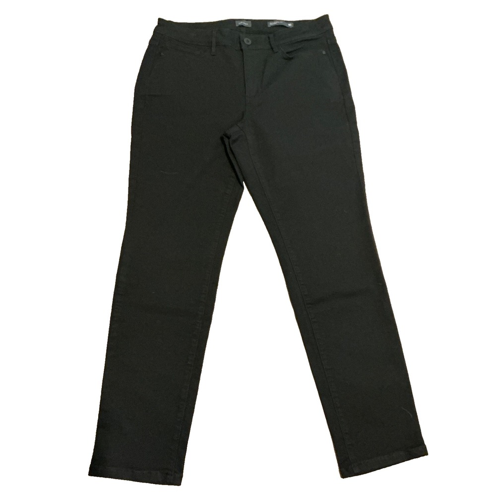 J. Jill Denim Black Jeans Women 10 Size 32x28 Authentic Fit Slim Ankle Preppy